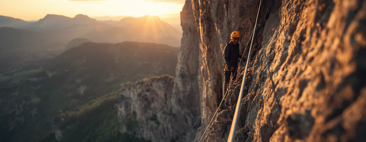Via ferrata dans les Pyrénées avec vue sur les sommets, parcours de Cauterets et Gavarnie
